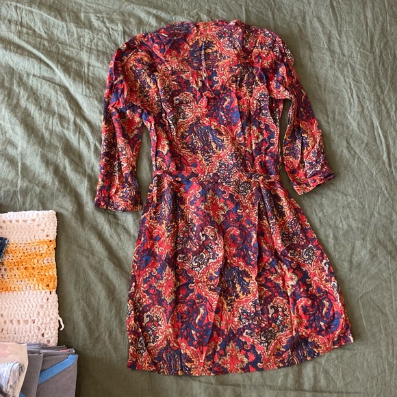 Lucky Brand XS patterned linen dress - Picture 2 of 7